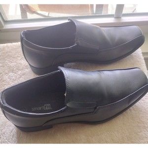 Smart Fit Boys Black Dress Shoes Size 3 ~ EUC